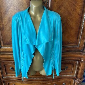 Insight Women's Blue Draped Blazer